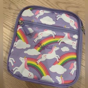 Pottery Barn kids lilac Unicorn Lunch Boxes